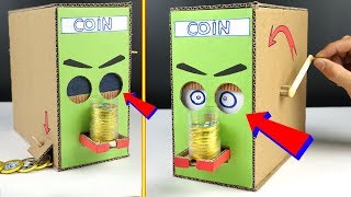 How to make Kids Coin Bank Box - DIY Chocolate Piggy bank [mr h2]