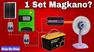 Simple Solar Setup 100ah 12v battery for Beginners