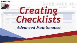 Creating Checklists -MAPCON CMMS