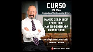 CURSO MANEJO DE RENUNCIAS Y PROCESOS