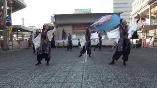 YOSAKOIぶち楽市民祭2013（みずほ銀行前銀座西会場）　長州青組