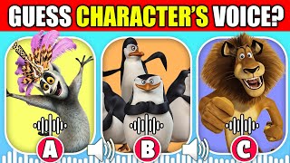 Guess The DreamWorks Madagascar Movie Characters by Their Voice! | ALEX, MARTY, GLORIA