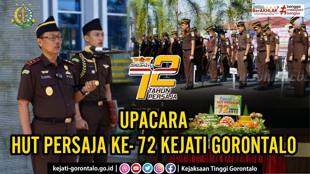 HUT PERSATUAN JAKSA (PERSAJA) INDONESIA KEJAKSAAN TINGGI GORONTALO ...