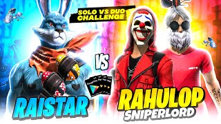 1 🆚 2 Challenge Raistar Against Rahul & Sniperlord | Garena Free Fire Max