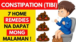 Solusyon sa CONSTIPATION, Natural Home Remedies Sa Constipation, Sintomas, Gamot At Lunas Ng TIBI!