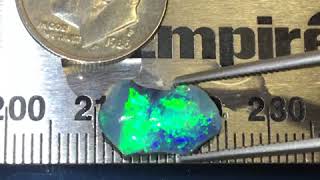 1.52 Cts Lightning Ridge Opal Rough Gemstone (Bright Blue-Green Flash!)