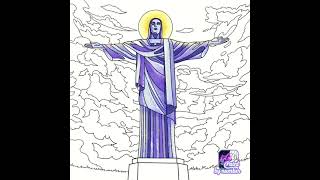 Christ the redeemer drawing on pbn