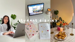 Student Diaries | a productive week, study, my planner, homeware shopping, date night, realty work