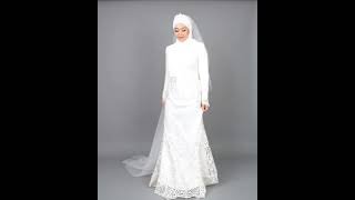 Maryam Durian Kimchi Wearing Wedding Dress Bride Series 2021 Reana Dress by Hijabistahub