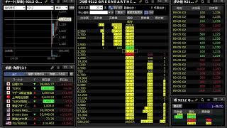【IPO初値 板と歩み値】9212_Green Earth Institute[グリーン アース インスティテュート](デイトレ,寄付き,スキャルピング,セカンダリー,板読み勉強)