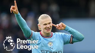 Erling Haaland's hat trick for Manchester City v. Wolves | Premier League | NBC Sports