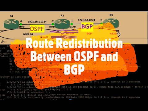 How To Do Route Redistribution Between OSPF And BGP || CCNP_Routing ...