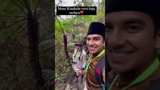 Perjalanan Syed Saddiq \u0026 Bella Astillah Mendaki Gunung Kinabalu Pakai Baju Melayu \u0026 Kurung