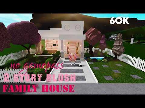 Bloxburg:2 Story Modern Blush Family Roleplay House||no Gamepass||60k ...