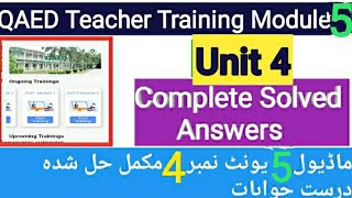 Module 5 Unit 4 Complete Solved Answers Easte Training 2024 Easy Learning