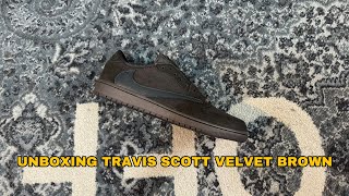 SNEAK PEEK OF FSM.CHROME + UNBOXING TRAVIS SCOTT VELVET BROWN