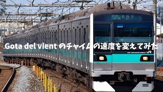 Gota del vient のチャイムの速度を変えてみた