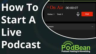 How To Start a Live Podcast