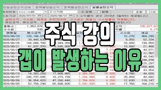 주식차트에 빈곳이 보인다!! 갭이 발생하는 이유는?