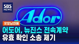 어도어, 뉴진스 전속계약 유효 확인 소송 제기 / SBS / 굿모닝연예