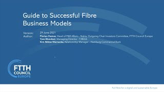 [WEBINAR] Deploying fibre: Eight successful business models in Europe and how to finance them