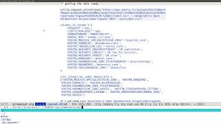 python pandas analysis healthcare data emacs