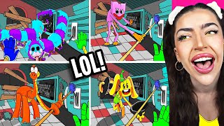 DESTROYING FUNNY Poppy Playtime Characters IN SHREDDER!? (TRY NOT TO LAUGH!)