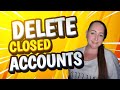 How to Delete CLOSED Accounts From a Credit Report Like a PRO