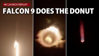 4K Launch Replay: Falcon 9 does the donut