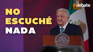 No escuché nada, sostiene AMLO tras polémica sobre chiste y jóvenes desaparecidos de Jalisco