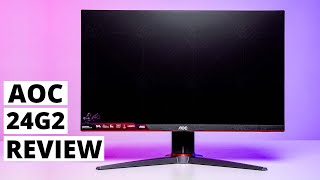 AOC 24G2 REVIEW -  Best 1080p 144Hz Monitor Full HD IPS