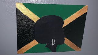 DIY Jamaican Flag Art