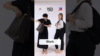 Korean Vs Filipino outfits (Bag ver.)