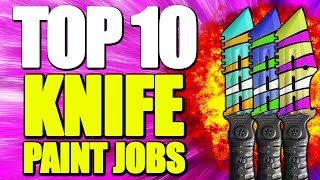 YOU HAVE TO SEE #1! - Top 10 "PAINT SHOP KNIVES" in Black Ops 3 Paint Shop - Ep.3 (Top Ten) | Chaos