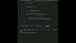 lambda expression without using return keyword #java #codewithmani #code #coder lambda function