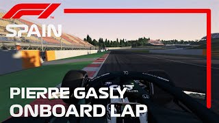 F1 2021 Spain Pierre Gasly Alpha Tauri Onboard Lap Assetto Corsa [4K 60]