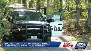 AG: Man shot by police in Milan after approaching officers with knife
