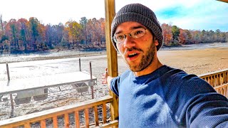 EXPLORING a drained lake (searching for new magnet fishing spots)