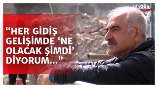 Enkazın önünde 56 yıllık emeğinden kalanları bekliyor: “Her gelişimde ‘Ne olacak şimdi’ diyorum...”