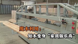 短木變身“家具版樂高”？小伙發明接短木機，智能操作隨意拼接【發明迷】