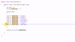 Learning Java: Part 22: The Switch Statement
