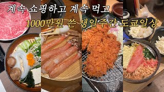 계속 쇼핑하고 계속 먹고 1000만원 쓴 생일주간 도쿄일상🇯🇵 | 무한 쇼핑 (도쿄 쇼핑 리스트) | 최애 맛집들(13년 단골 맛집, 한식당, 몬자야끼...)