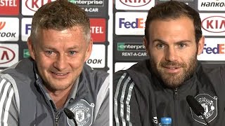 Ole Gunnar Solskjaer & Juan Mata Pre-Match Press Conference - AZ Alkmaar v Man Utd - Europa League