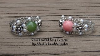 Chic Beaded Ring Tutorial