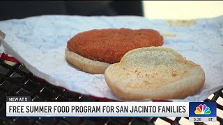 Free food offered for San Jacinto students over the summer