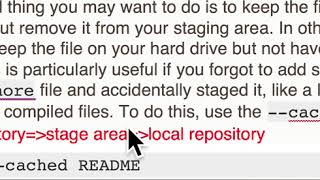git rm cached