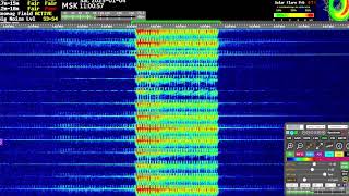 The Buzzer/UVB-76 (4625kHz) changed buzzer pitch at 8:00 - 8:13 UTC