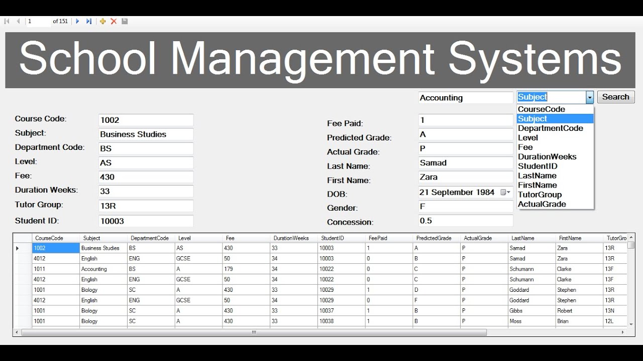 Student Database Management System Pdf Websitelop