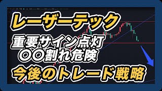 レーザーテック　重要サイン点灯　〇〇割れ危険　今後のトレード戦略