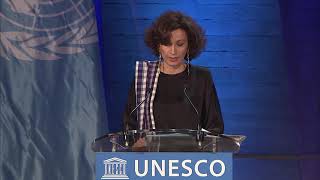 Audrey Azoulay à l'occasion du 75e anniversaire de la libération du camp d'Auschwitz-Birkenau